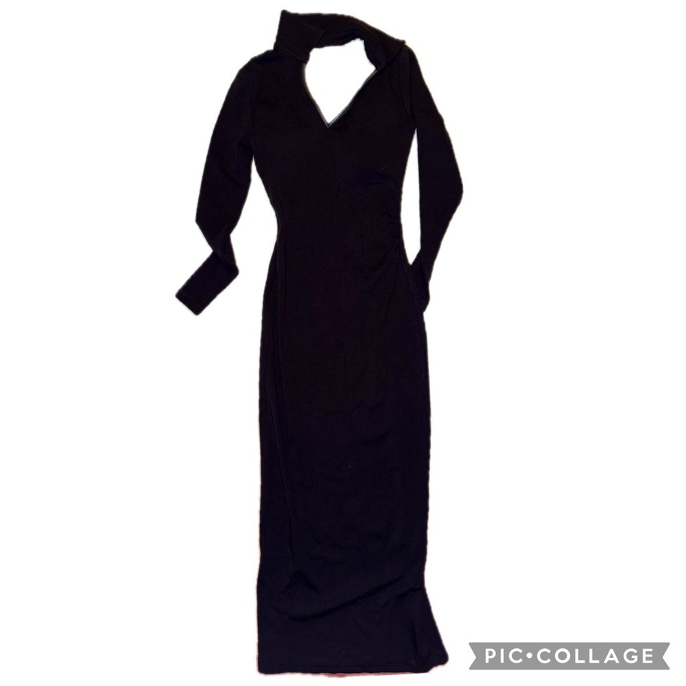 OGL collared v neck Brami midi dress xs